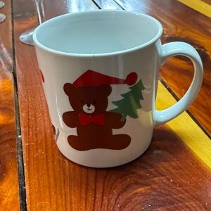 Sourpuss White Mug with Brown Bear and Red Accents X1